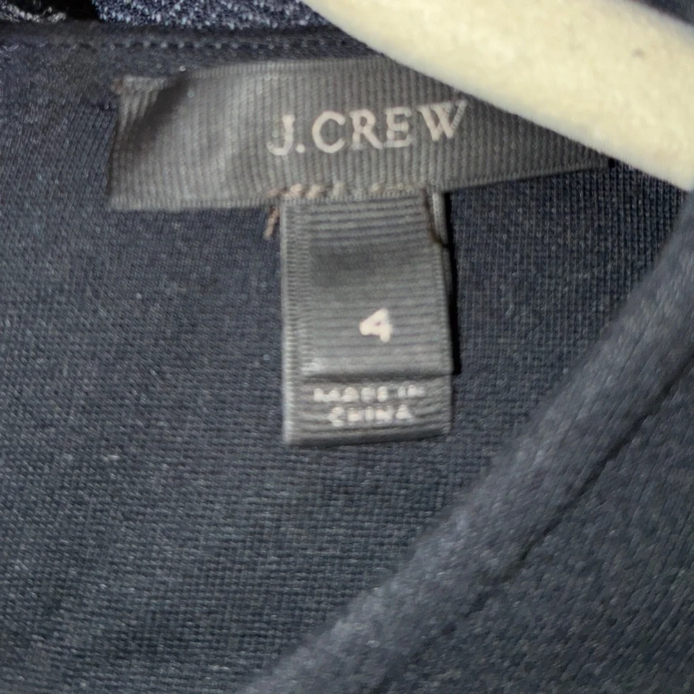 J. Crew Womens A Line Dress Black Pleated Long Sleeve‎ Sz 4